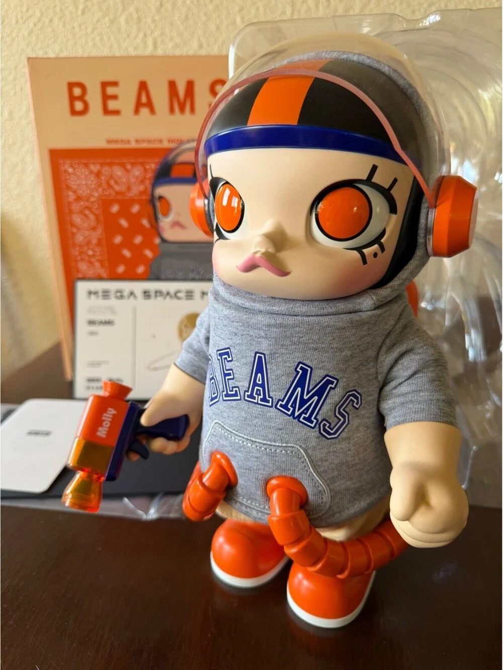 Authentic Pop Mart Mega Space Molly 400% Beams New Limited Edition Open Box